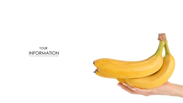 Bananas in hand pattern — Stock Photo, Image