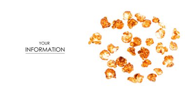 Karamelli patlamış mısır desen