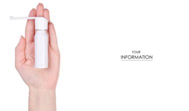 Boğaz eller Tıp Sağlık desen için sprey