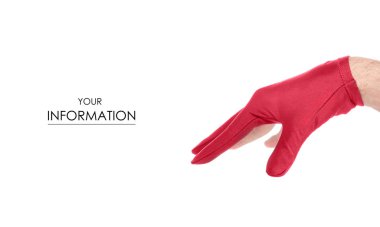 Bilardo deseni için eldiven