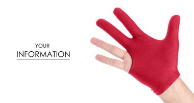 Bilardo deseni için eldiven