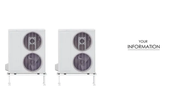 Dvě klimatizační zařízení mimo vzor — Stock fotografie