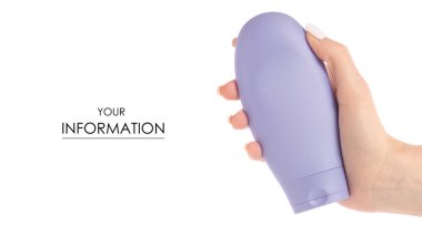 Plastik konteyner el el desen için krem