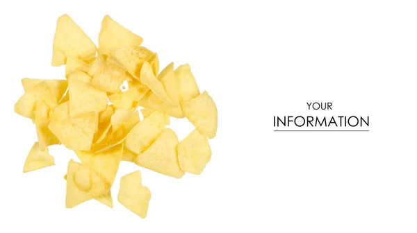 Chips snack potato pattern — Stock Photo, Image