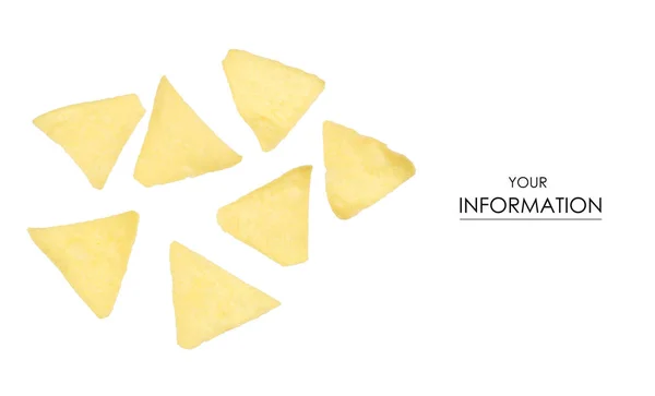 Chips snack potato pattern — Stock Photo, Image