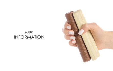 Çikolata sopa el desen