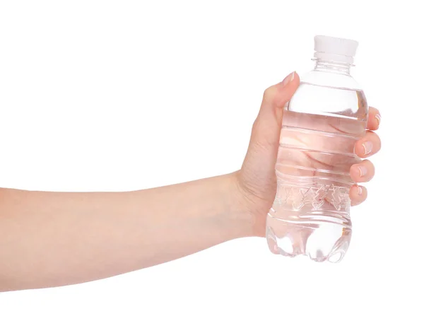 Una botella de agua en la mano —  Fotos de Stock