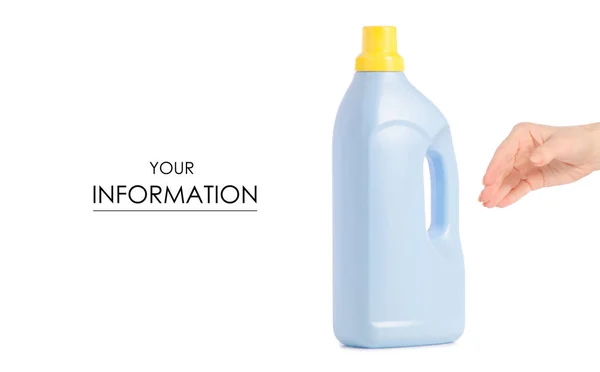 Botella de plástico para detergente líquido para ropa en gel de mano — Foto de Stock