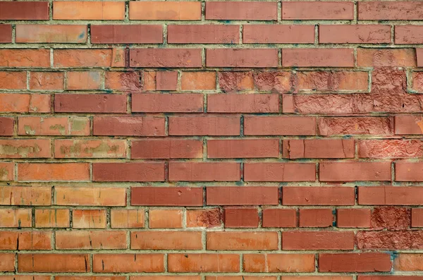 Mauer aus rotem Backstein — Stockfoto