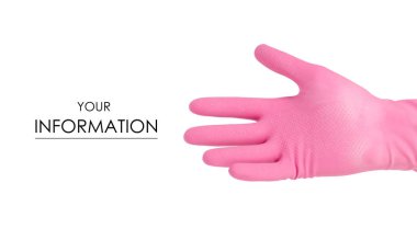 Temizlik Temizlik desen için bir lastik eldiven el