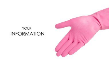 Temizlik Temizlik desen için bir lastik eldiven el