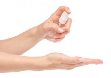 El eller için antiseptik antibakteriyel sprey