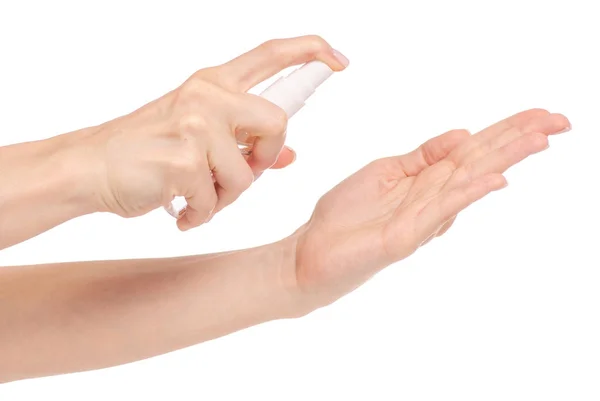 Antibacterial spray for hands antiseptic for hands — Stock Photo, Image