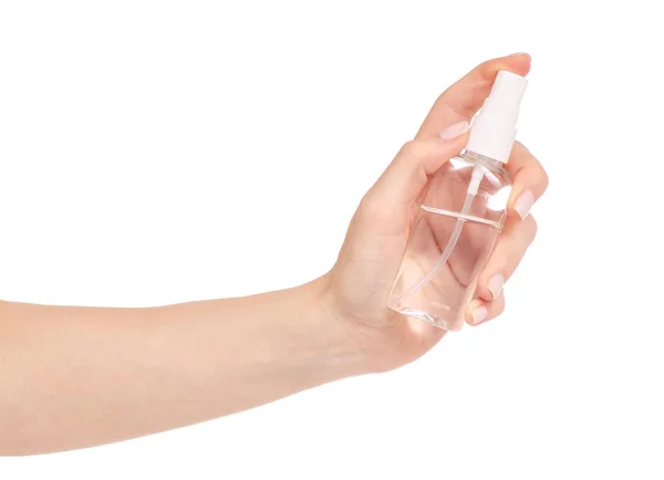 Spray antibacteriano para mãos anti-sépticas para mãos — Fotografia de Stock