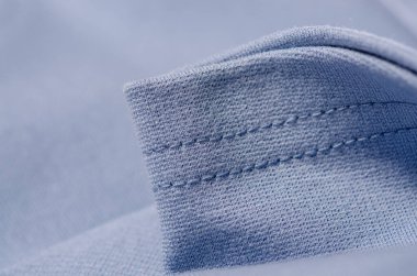 Kumaş Tekstil mavi makro