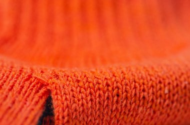 Turuncu çalışma eldiven makro