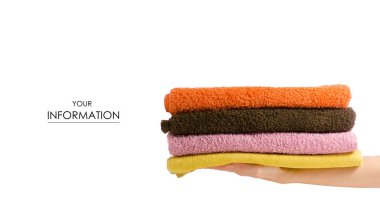 Eller deseni havlu yığını