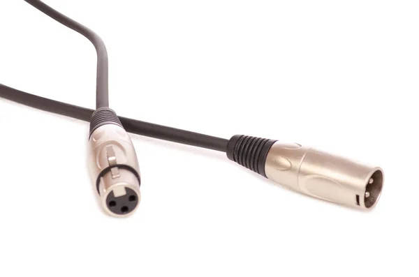 Xlr cabo microfone de som eletrônico — Fotografia de Stock