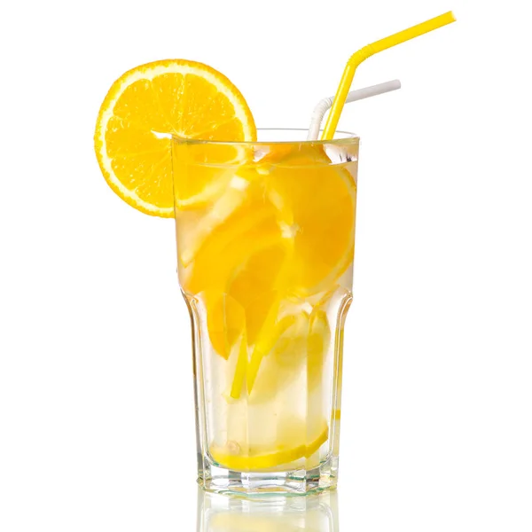 Glass lemonade lemon orange — Stock Photo, Image
