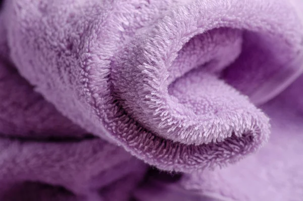 Lila handdoek macro — Stockfoto