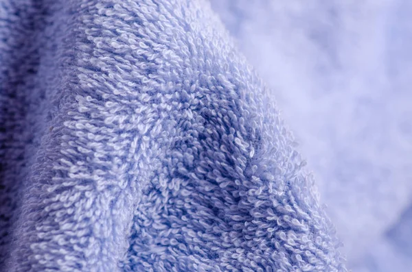 Blue towel macro — Stock Photo, Image