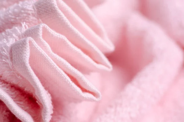 Рожевий рушник макросу — стокове фото