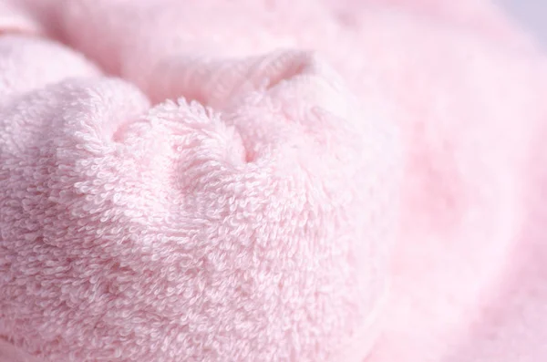 Rosa handduk makro — Stockfoto