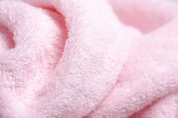 Roze handdoek macro — Stockfoto