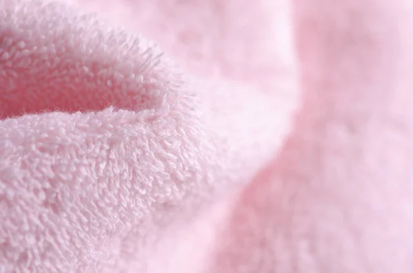 Pink towel macro — Stock Photo, Image