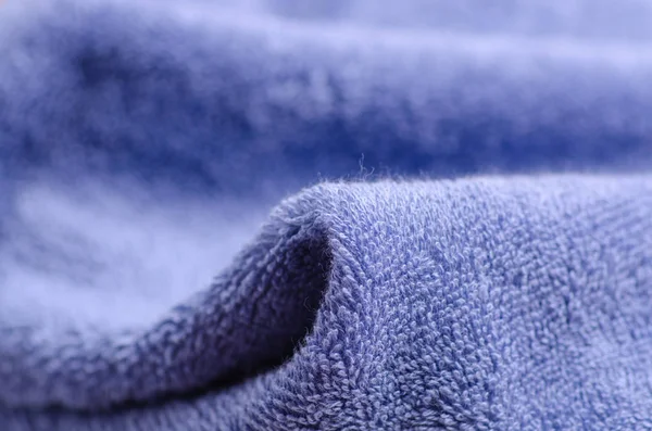 Toalla azul macro — Foto de Stock