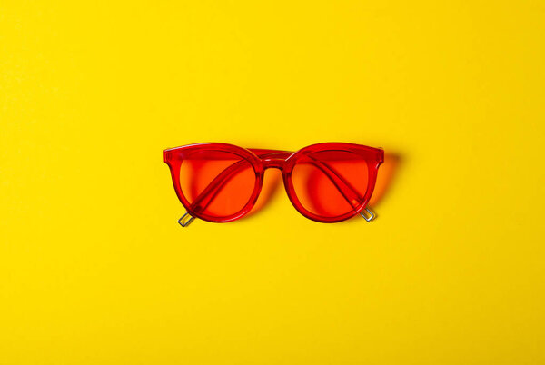 Red sunglasses fashion