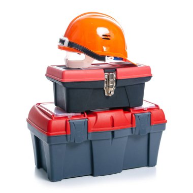 araç kutusu ve kask