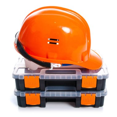 araç kutusu, kask, yapı araçları
