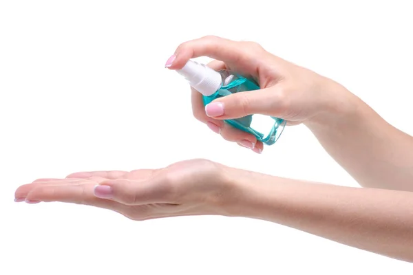 Hand antiseptic disinfection — Stock Photo, Image