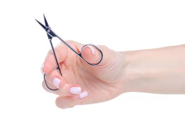 Elde tırnak makası