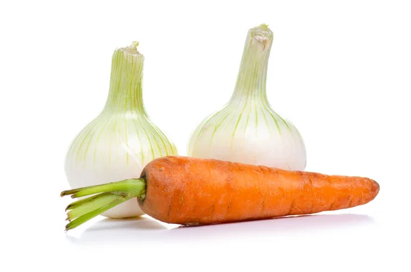 Cebolla y zanahorias — Foto de Stock