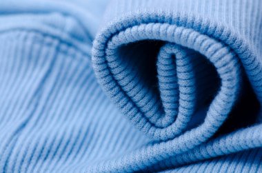 Mavi kumaş kumaş kumaş dokusu