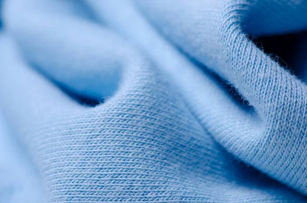 Material azul tela textil textura ropa — Foto de Stock