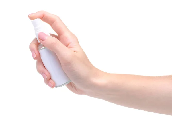 Антибактериальный спрей для рук антисептик — стоковое фото