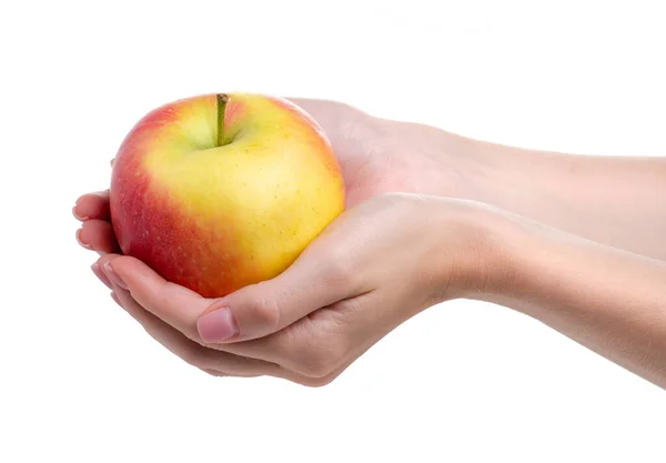 Manzana en mano —  Fotos de Stock