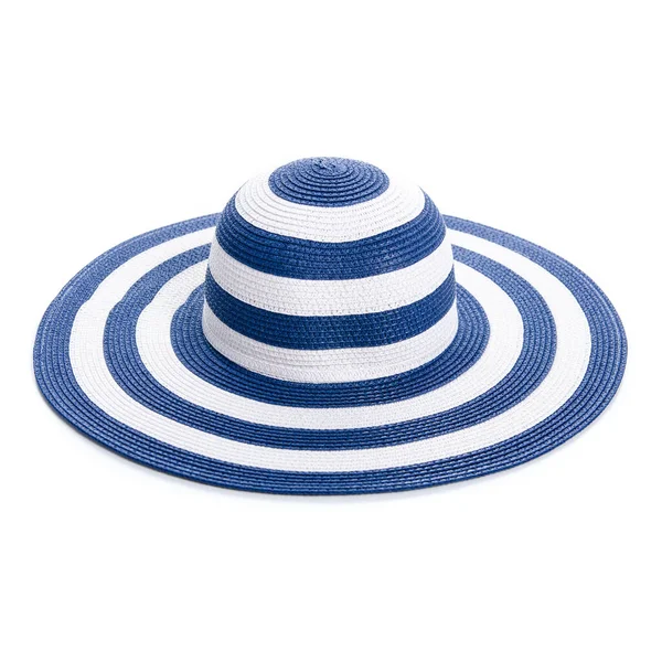 Blue beach hat travel — Stock Photo, Image