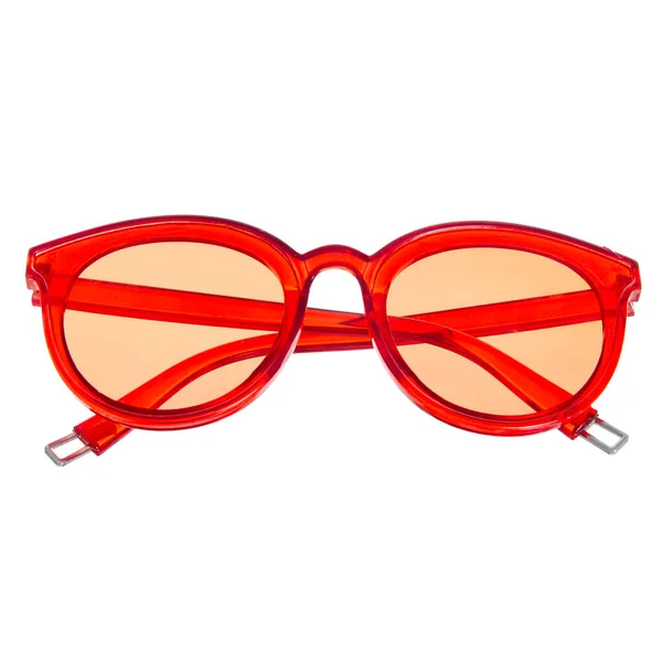 붉은 선글라스의 아름다움 — 스톡 사진