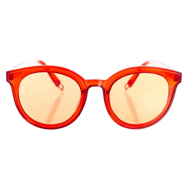 Kırmızı güneş gözlüklü güzellik — Stok fotoğraf