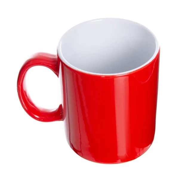 Червона чашка чаю кави — стокове фото
