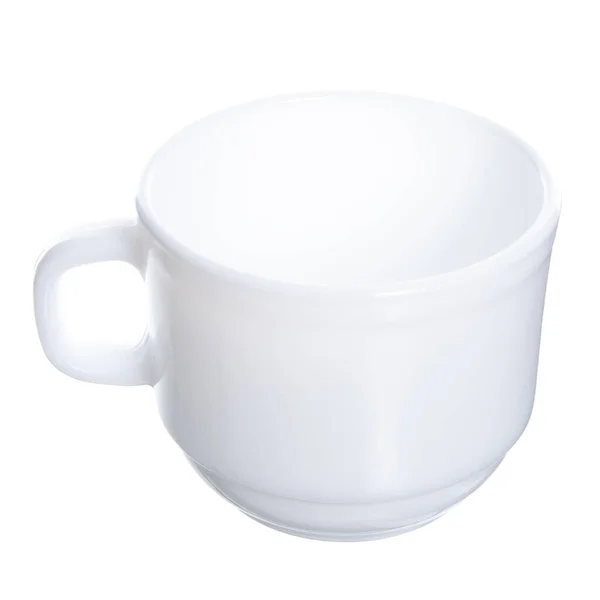 Caneca de xícara de café branco vazio — Fotografia de Stock