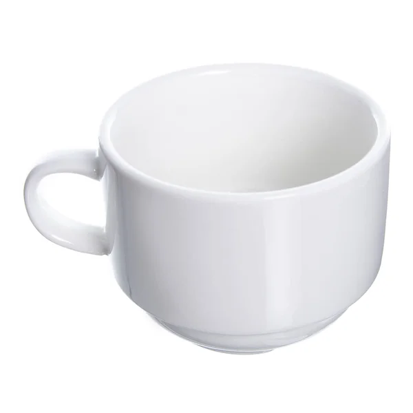 空の白いコーヒーカップマグカップ — ストック写真