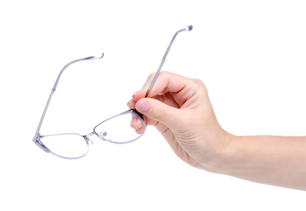 Brille für das Sehen in der Hand — Stockfoto