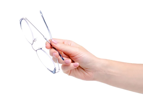 Brille für das Sehen in der Hand — Stockfoto