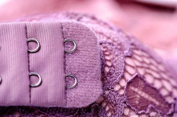 Roze paarse kanten onderbroektextuur macro — Stockfoto