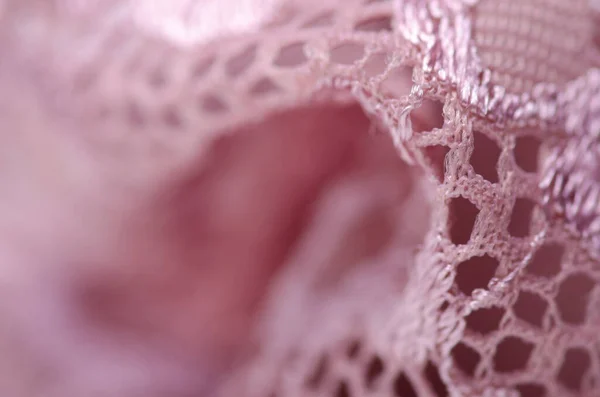Rosa roxo rendas roupa interior textura macro — Fotografia de Stock